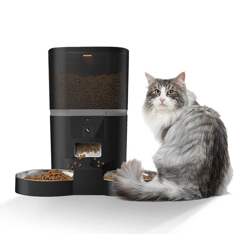 Smart Pet Feeder with HD Camera - App Controlled Automatic dog & cat feeder