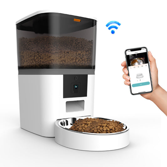 Smart Pet Feeder with HD Camera - App Controlled Automatic dog & cat feeder